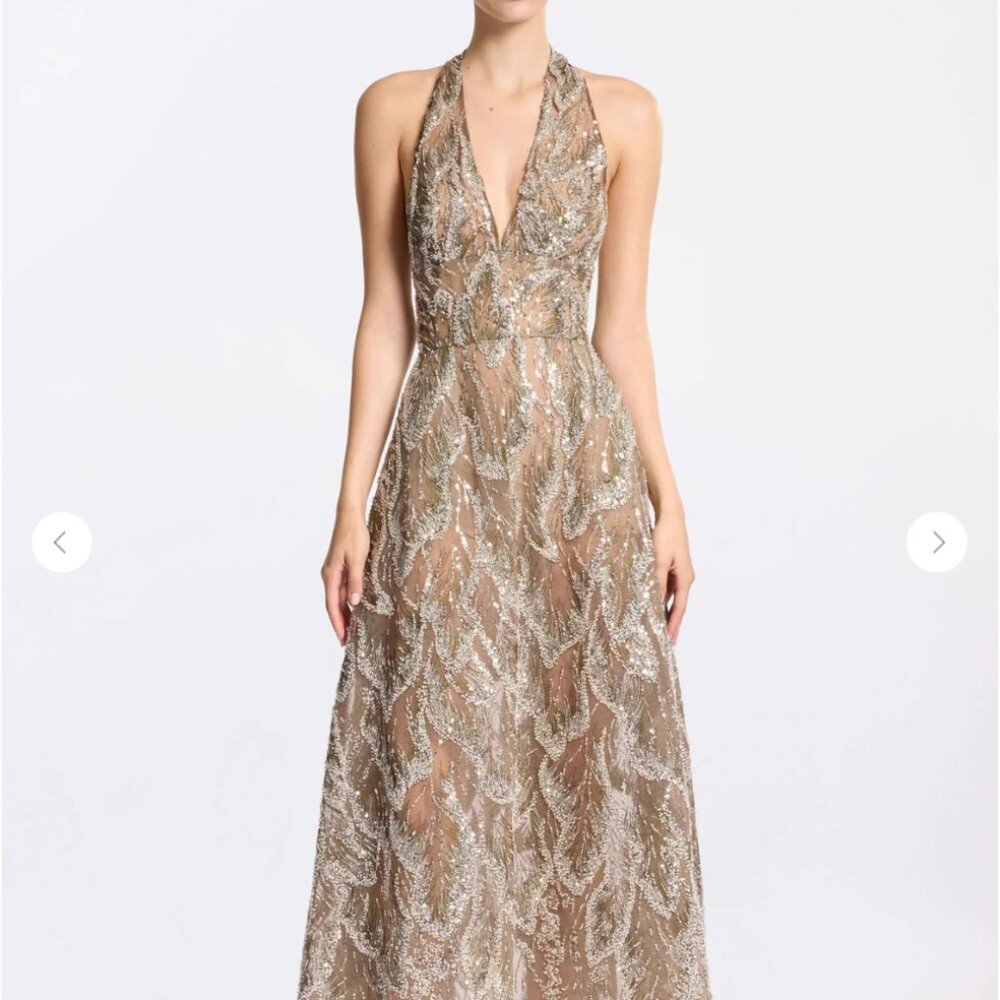Elie Saab beaded midi dress